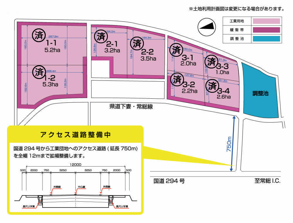 しもつま鯨工業団地概要01